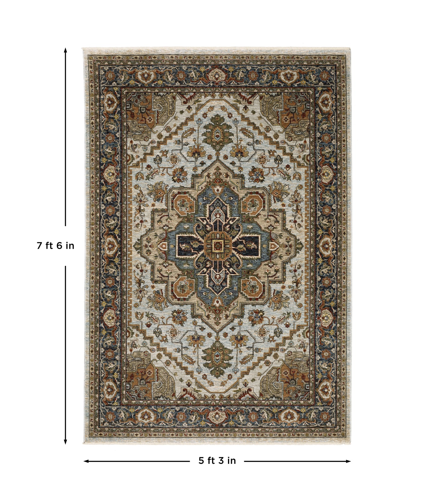 Aberdeen Area Rug — 1144W (Ivory/Blue)