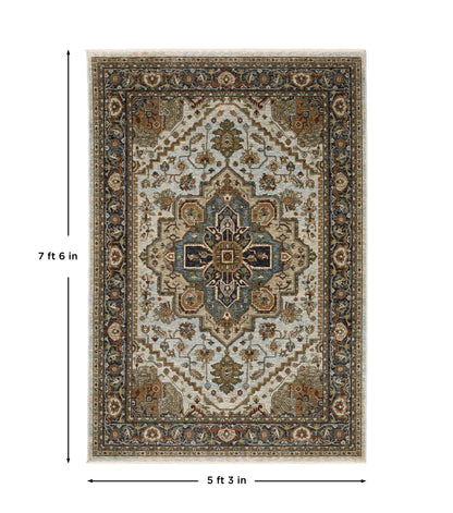 Aberdeen Area Rug — 1144W (Ivory/Blue)