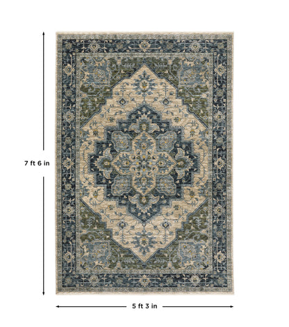 Aberdeen Area Rug — 051G1 (Blue/Beige)