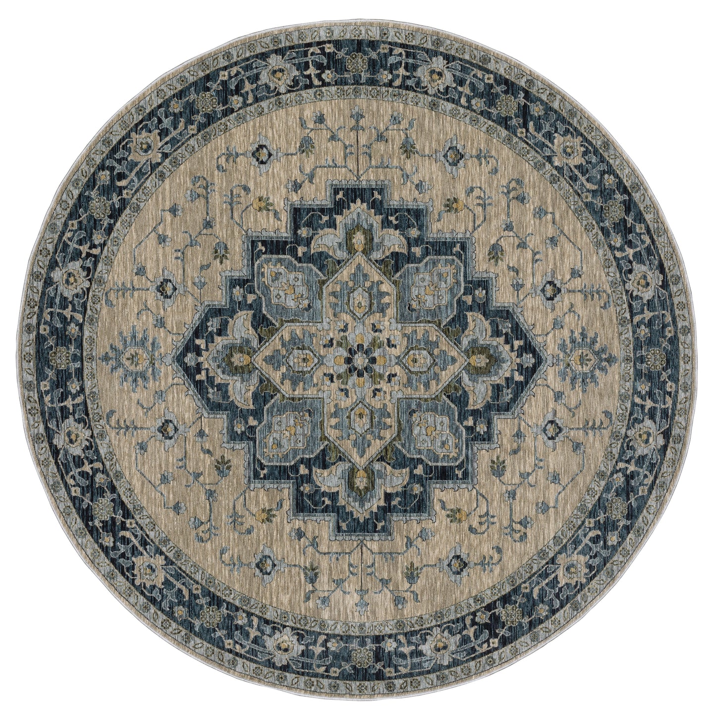 Aberdeen Area Rug — 051G1 (Blue/Beige)