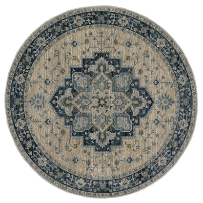 Aberdeen Area Rug — 051G1 (Blue/Beige)