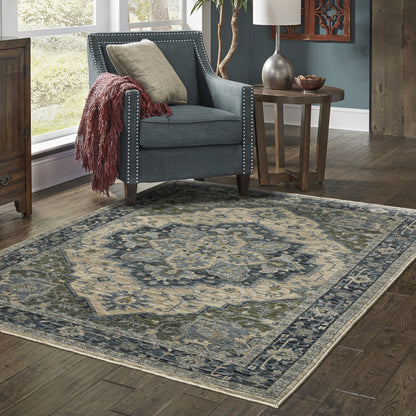 Aberdeen Area Rug — 051G1 (Blue/Beige)