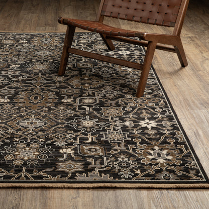 Acacia Area Rug — ACA05 (Black)