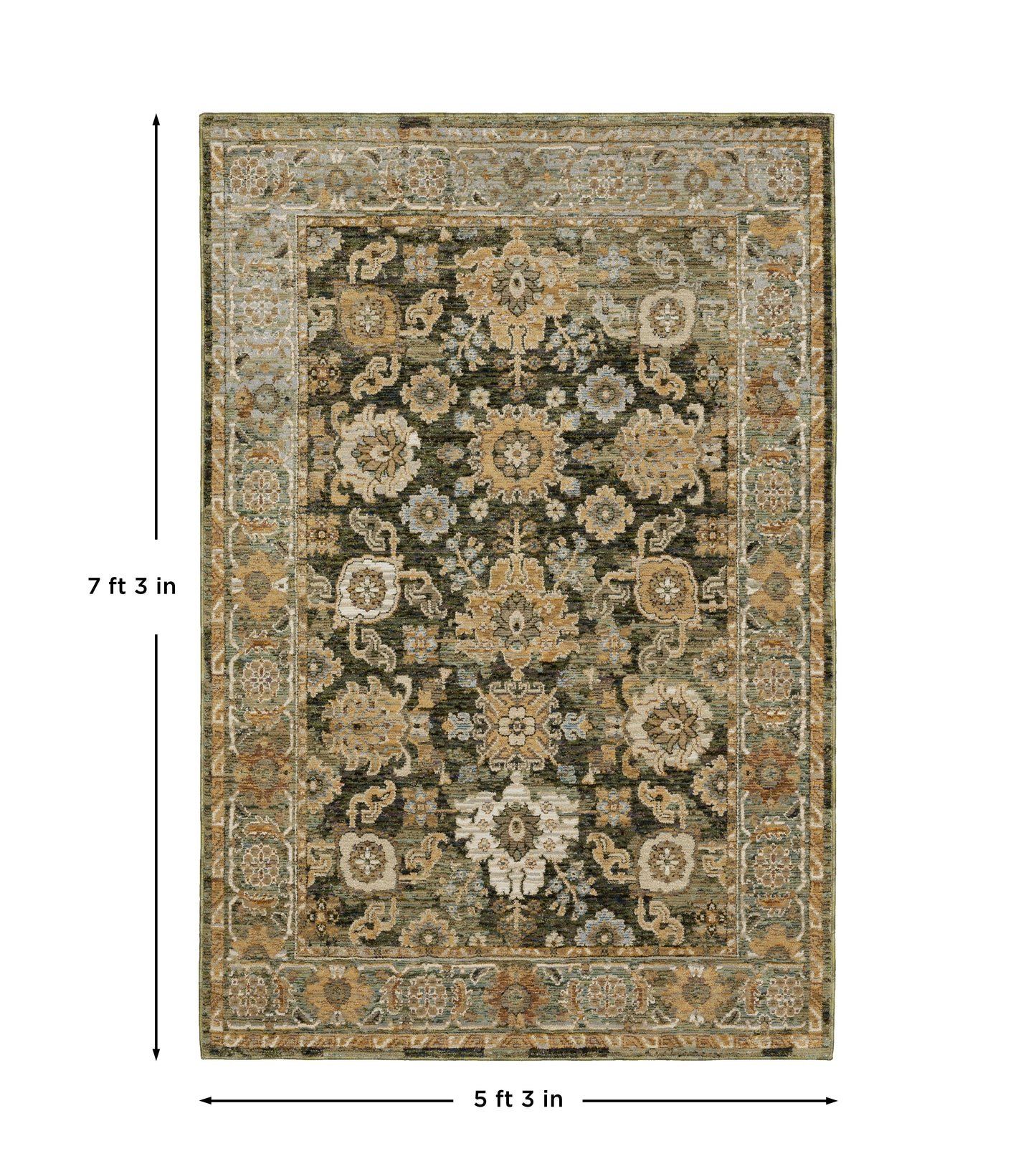 Andorra Area Rug — 2417B (Green)