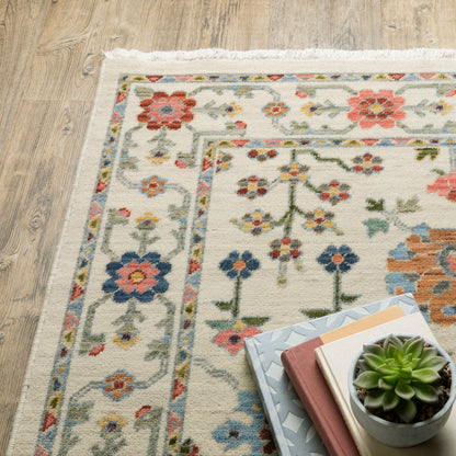 Lucca Area Rug — 093W1 (Ivory/White)