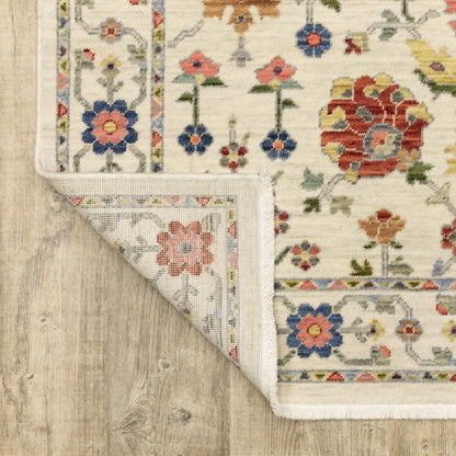 Lucca Area Rug — 093W1 (Ivory/White)