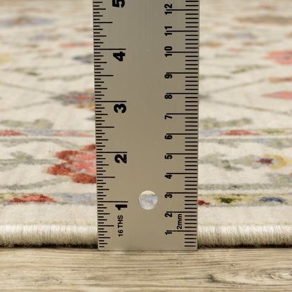 Lucca Area Rug — 093W1 (Ivory/White)