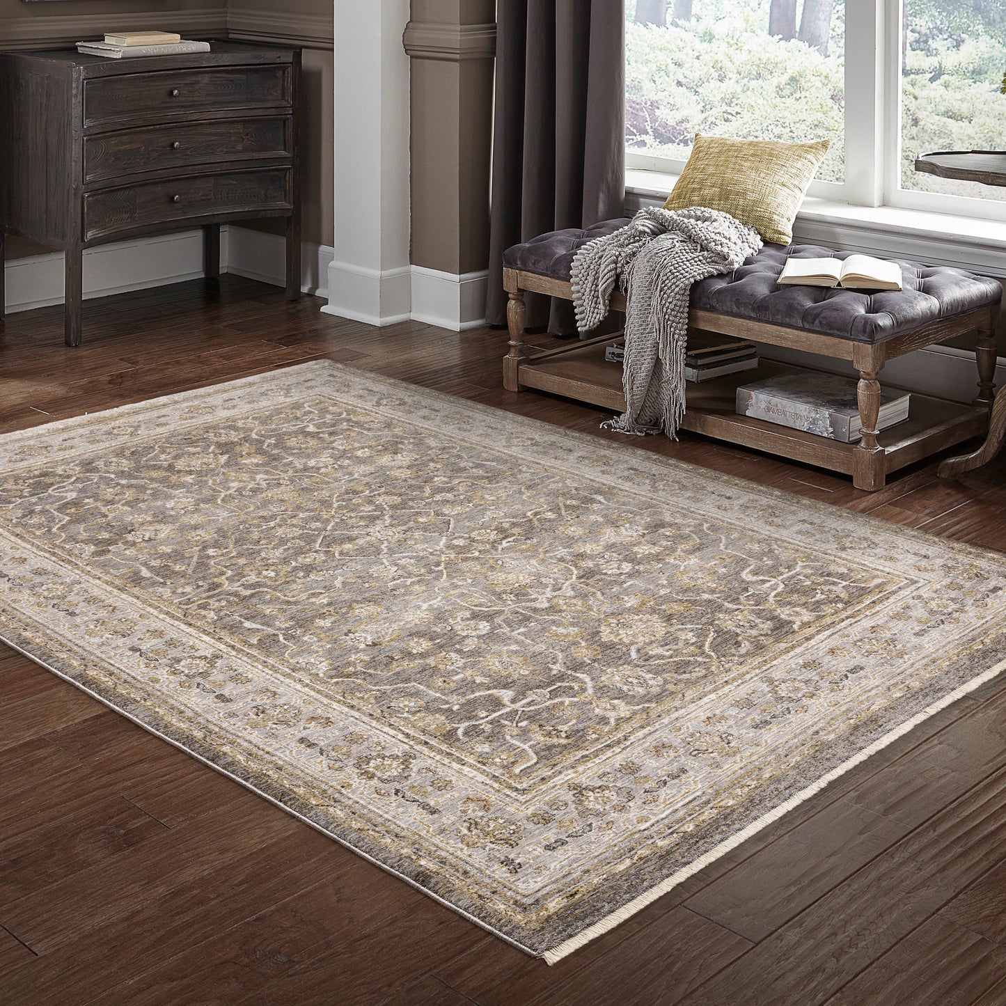 Maharaja Area Rug — 040M1 (Gray)